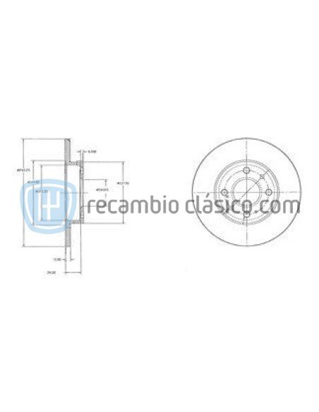 Comprar Disco de freno Alfa Romeo 33, 145 y 146 online