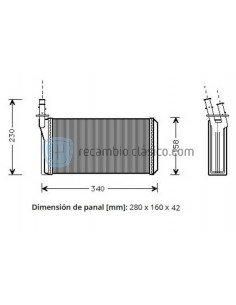 Comprar Radiador Calefactor ALFA ROMEO 166 98- online