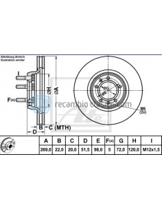 Comprar Disco de freno ventilado Alfa Romeo 75, 90, GTV y