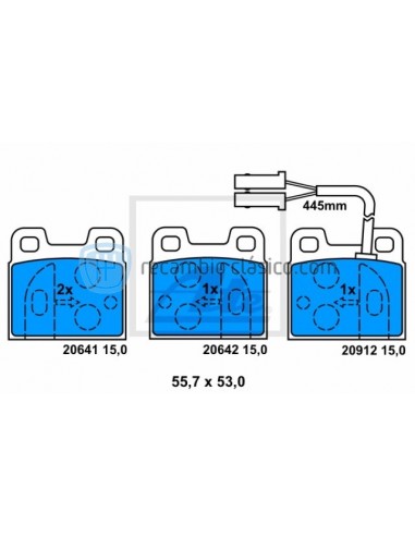 Comprar Pastillas freno Alfa Romeo 75, 90, Alfetta, Giulietta