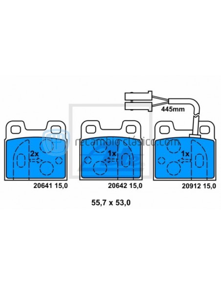 Comprar Pastillas freno Alfa Romeo 75, 90, Alfetta, Giulietta