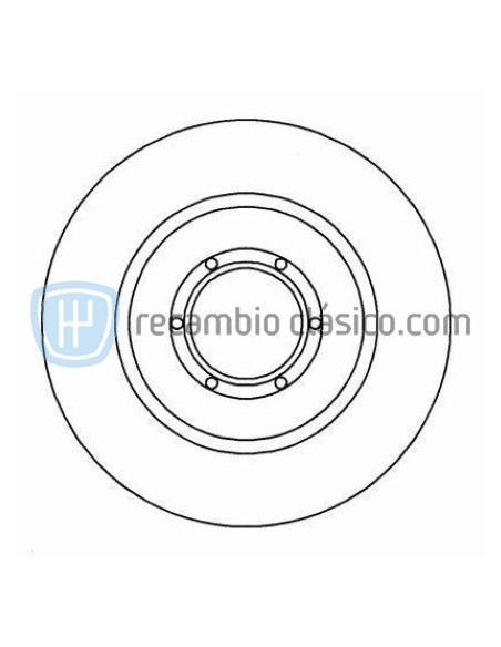 Comprar Disco de freno macizo Alfa Romeo 75, 90 y GTV online