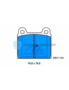 Comprar Pastillas de freno Opel Admiral, Commodore, Diplomat