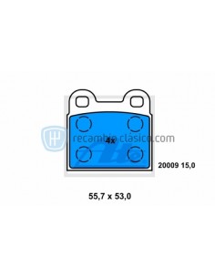 Comprar Pastillas de freno Volkswagen 1500, 1600, Escarabajo