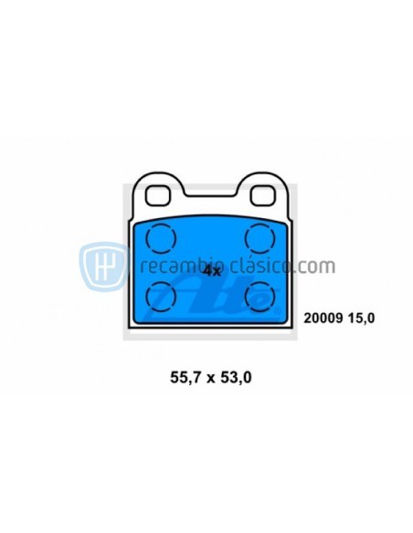 Comprar Pastillas de freno Volkswagen 1500, 1600, Escarabajo
