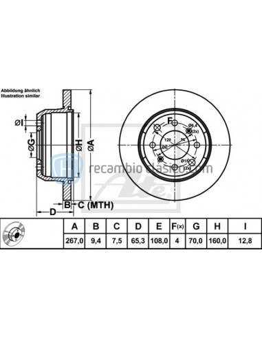 Comprar Discos de freno Alfa Romeo 2000, Giulia, GT, GTA y