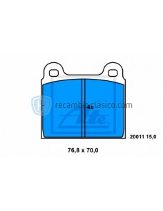 Comprar Pastillas de freno Mercedes W108, W109, W111 y R107