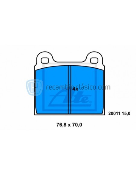 Comprar Pastillas de freno Mercedes W108, W109, W111 y R107