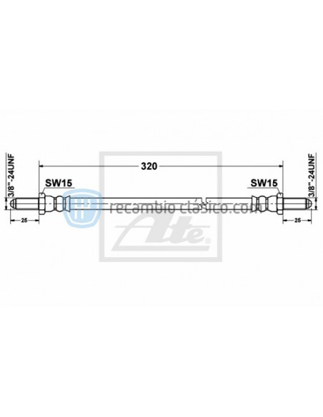 Comprar Latiguillo freno Alfa Romeo Montreal, GT, GTA, 1750