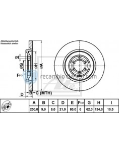 Comprar Disco de freno Alfa Romeo 75, 90, gtv online