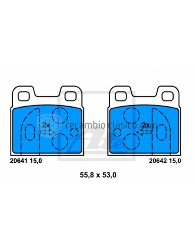 Comprar Pastillas freno Alfa Romeo Alfetta, Giulietta, GTV y