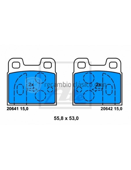 Comprar Pastillas freno Alfa Romeo Alfetta, Giulietta, GTV y