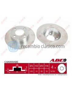 Comprar freno de disco Audi 80, 90, 200, coupe y Cabriolet