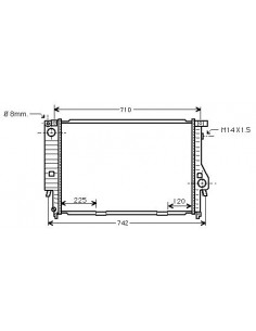 Comprar Radiador refrigeración BMW E34 524 TD / 530 i V8 88-97