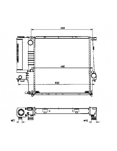 Comprar Radiador refrigeración BMW E36 316i/318 AC online