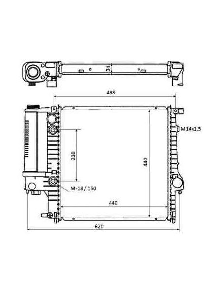 Comprar Radiador refrigeración BMW (E36) 316 / 318 / 320 / 325