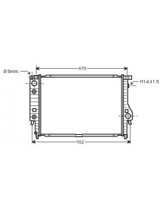 Comprar Radiador refrigeración BMW (E34) 530i / 535i 88-95 /