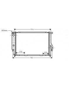 Comprar Radiador refrigeración BMW E34 525 TDS 92- (Cx. Man.)