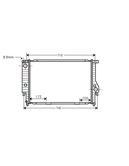 Comprar Radiador refrigeración BMW E34 525 TDS 92- (Cx. Man.)