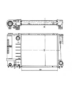 Comprar Radiador refrigeración BMW E34 520i/525i 6CYL