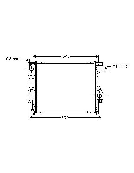 Comprar Radiador refrigeración BMW E30 320i / 325i Kat 87 online