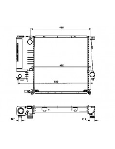 Comprar Radiador refrigeración BMW E36 316i/318 AC online