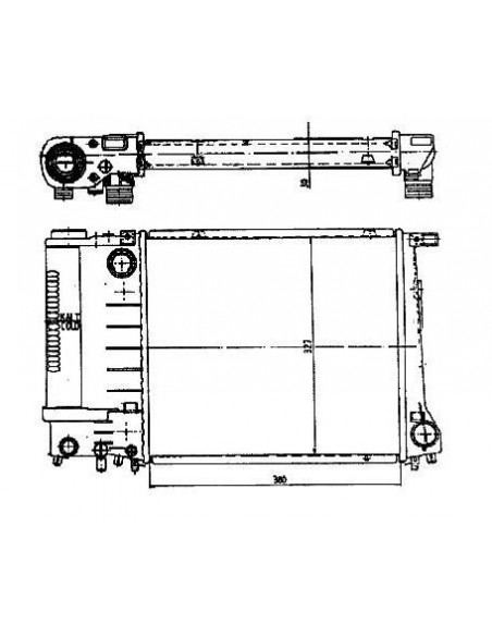 Comprar Radiador refrigeración BMW E30 320i/325i (M40) 87-