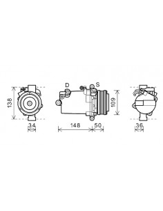 Comprar Compresor aire acondicionado BMW E46 320d online