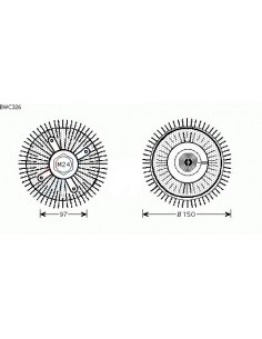 Comprar embrague viscoso de ventilador Visco BMW E28 524d /