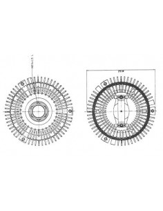 Embrague viscoso de ventilador BMW E30 BMW E36 BMW E46 BMW E34 BMW E39