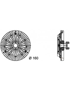 Comprar embrague viscoso de ventilador BMW E36 325 td / 325 tds