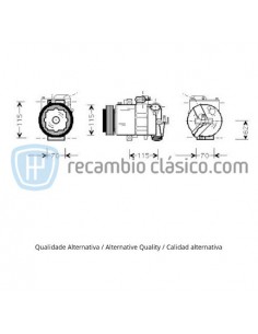 Comprar Compresor aire acondicionado AUDI A2 online