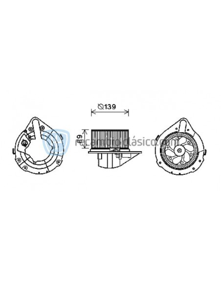 Comprar Ventilador calefacción AUDI 80 Quattro y A4Mk1 online