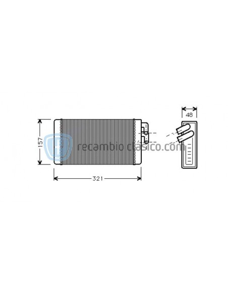 Comprar Radiador Calefacción AUDI 100, 200 y A6 online