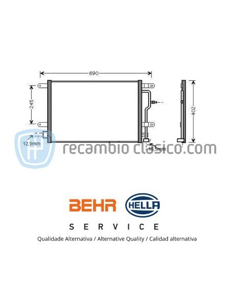 Comprar Condensador AUDI A4 MKII online