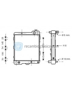 Comprar Radiador refrigeración Radiador AUDI 80 y Cabriolet MK2