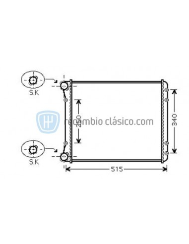 Comprar Radiador refrigeración Radiador AUDI A2 online