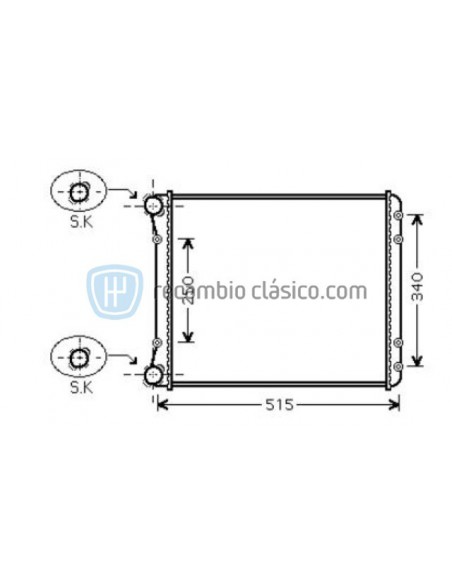 Comprar Radiador refrigeración Radiador AUDI A2 online