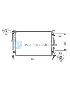Comprar Radiador refrigeración Radiador AUDI A4 y A6 online