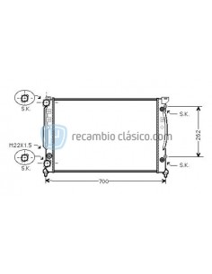 Comprar Radiador refrigeración AUDI A4 mk2 online