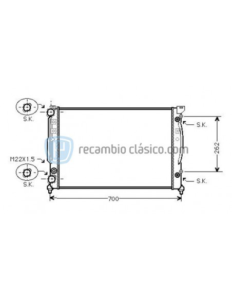 Comprar Radiador refrigeración AUDI A4 mk2 online
