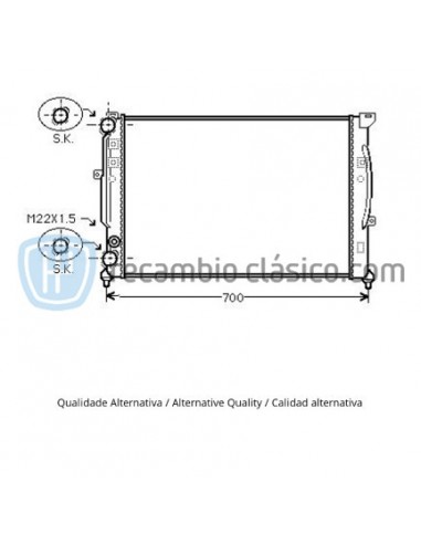 Comprar Radiador refrigeración AUDI A4 online