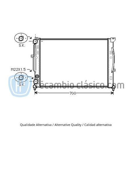 Comprar Radiador refrigeración AUDI A4 online