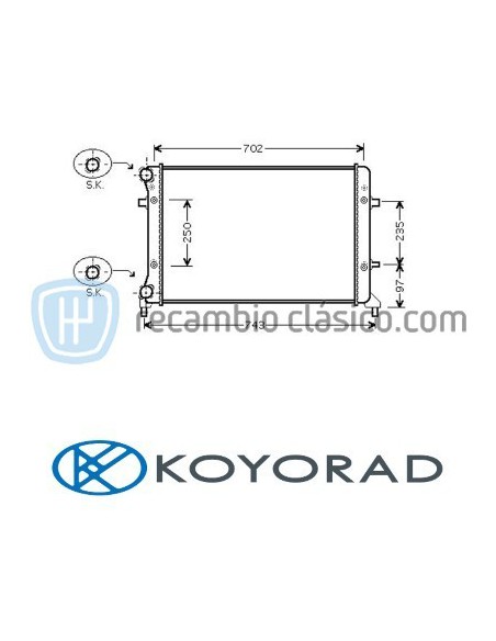 Comprar Radiador refrigeración AUDI A3 1.6 y 2.0 online