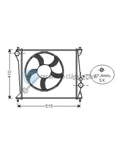 Comprar Radiador refrigeración AUDI A2 TDI online