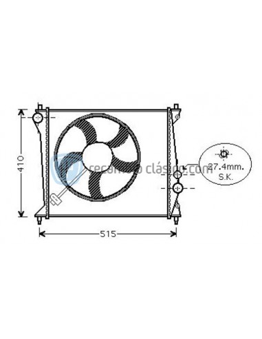 Comprar Radiador refrigeración AUDI A2 TDI online