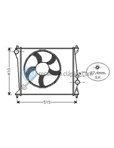 Comprar Radiador refrigeración AUDI A2 TDI online