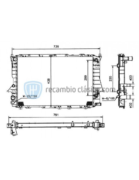 Comprar Radiador refrigeración Audi 100 y A6 online