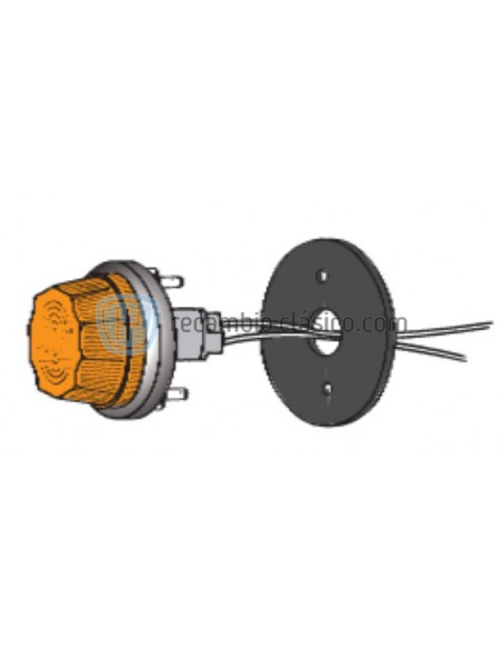 Comprar Piloto redondo con base cromada Citroen online