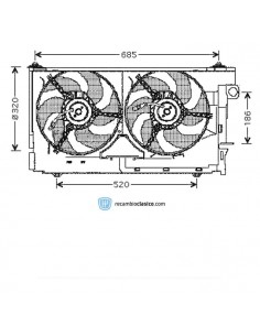 Comprar Ventilador eléctrico PEUGEOT 306 1.9D/1.9TD A/C online